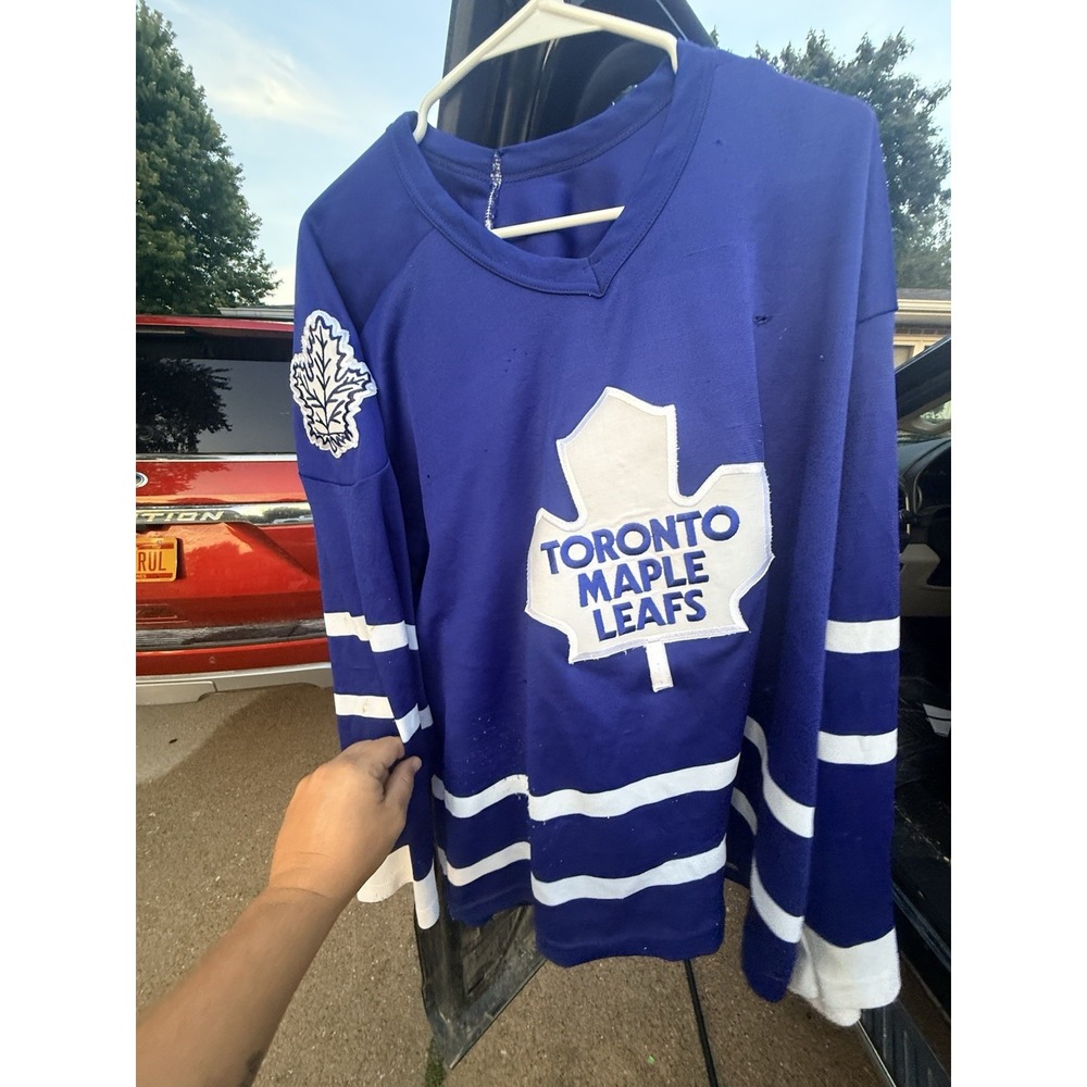 Vintage CCM Toronto Maple Leafs NHL Hockey Jersey Blue Mens  XLarge 80s 90s